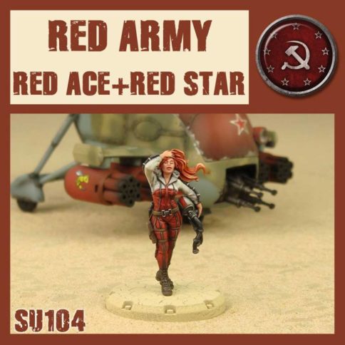 Red Ace & The Red Star SSU Helicopter & Pilot