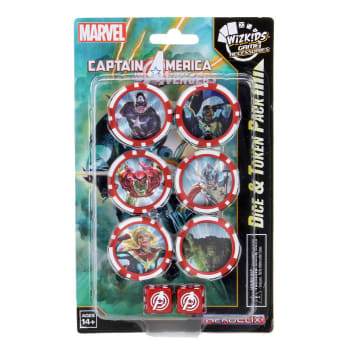 Captain America and the Avengers dice and token pack