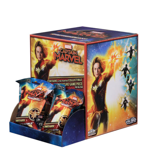 Captain Marvel Movie HeroClix Display