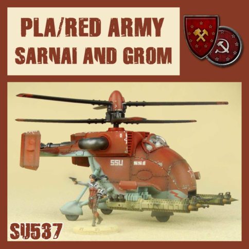 Sarnai And Grom SSU Helicopter & Pilot